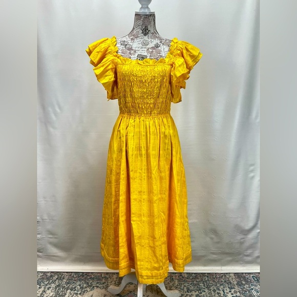 Banana Republic Sunlit Yellow Midi Dress - Picture 8 of 15